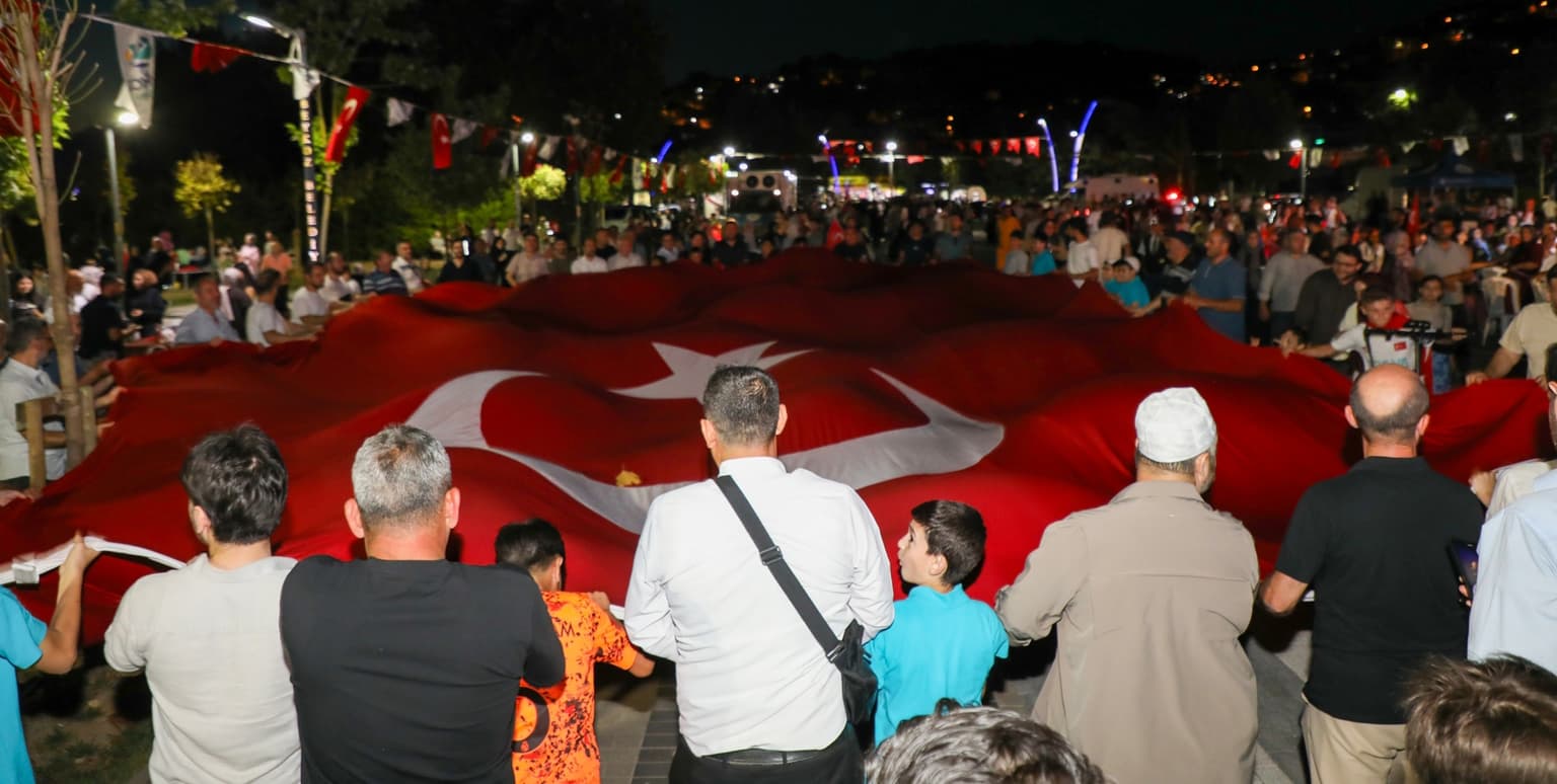 Beykoz'da milli hassasiyet zirve yaptı