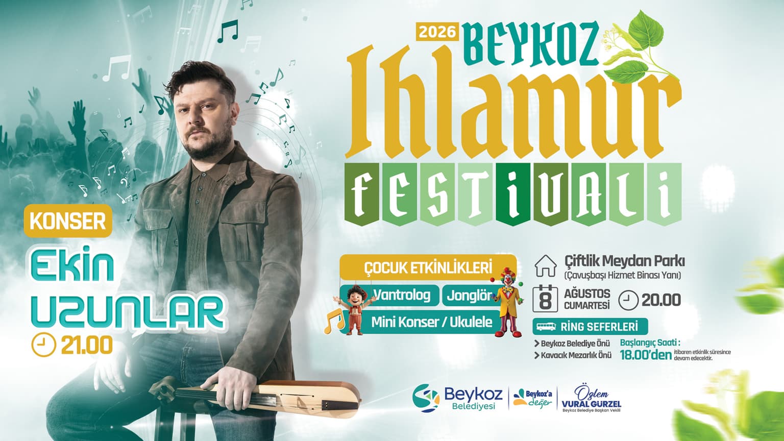 Beykoz Ekin Uzunlar konserine hazırlanıyor